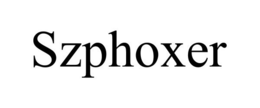 SZPHOXER trademark