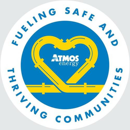 FUELING SAFE AND THRIVING COMMUNITIES ATMOS ENERGY trademark