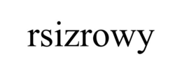RSIZROWY trademark