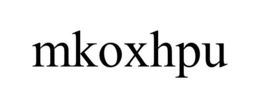 MKOXHPU trademark