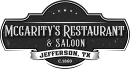 MCGARITY'S RESTAURANT & SALOON JEFFERSON, TX C.1860 trademark