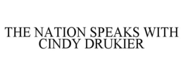 THE NATION SPEAKS WITH CINDY DRUKIER trademark