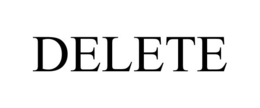DELETE trademark