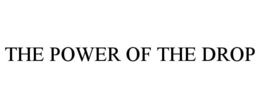 THE POWER OF THE DROP trademark