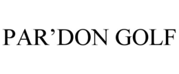 PAR'DON GOLF trademark