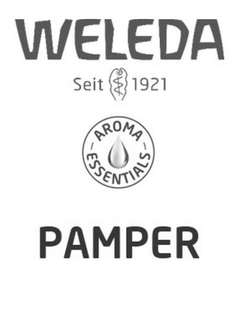WELEDA SEIT 1921 AROMA ESSENTIALS PAMPER trademark