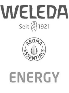 WELEDA SEIT 1921 AROMA ESSENTIALS ENERGY trademark