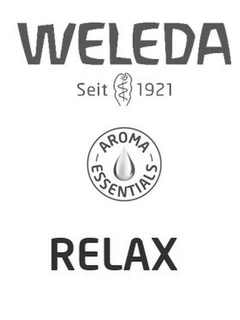 WELEDA SEIT 1921 AROMA ESSENTIALS RELAX trademark