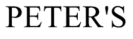 PETER'S trademark