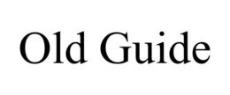 OLD GUIDE trademark