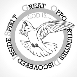 GOD IS....... GREAT OPPO RTUNITIES DISCOVERED INSIDE SPIRIT trademark