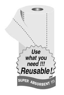 USE WHAT YOU NEED !!! REUSABLE! SUPER ABSORBENT !!! trademark