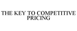 THE KEY TO COMPETITIVE PRICING trademark