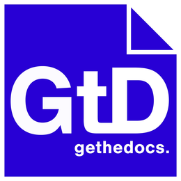 GTD GETHEDOCS. trademark