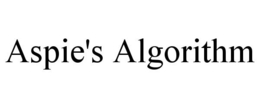 ASPIE'S ALGORITHM trademark