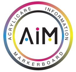 ACRYLICARE INFORMATION MARKERBOARD AIM trademark