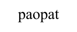 PAOPAT trademark