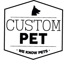 CUSTOM PET WE KNOW PETS trademark