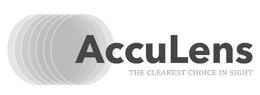 ACCULENS THE CLEAREST CHOICE IN SIGHT trademark