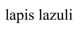 LAPIS LAZULI trademark