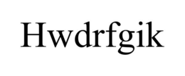 HWDRFGIK trademark