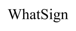WHATSIGN trademark