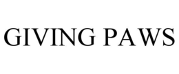 GIVING PAWS trademark