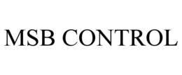 MSB CONTROL trademark