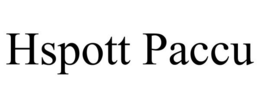 HSPOTT PACCU trademark