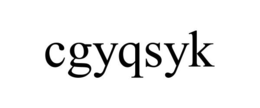 CGYQSYK trademark