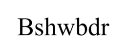 BSHWBDR trademark