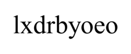 LXDRBYOEO trademark