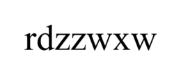 RDZZWXW trademark