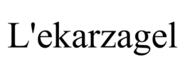 L'EKARZAGEL trademark