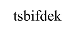 TSBIFDEK trademark