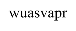 WUASVAPR trademark