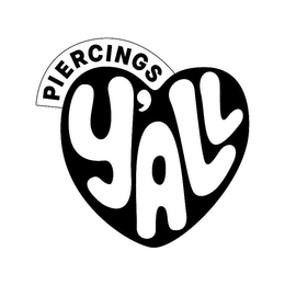 PIERCINGS Y'ALL trademark
