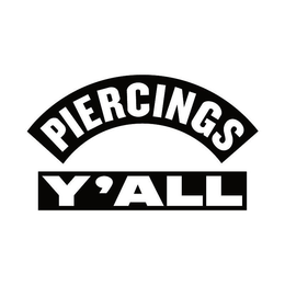 PIERCINGS Y'ALL trademark