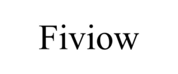 FIVIOW trademark
