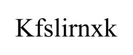 KFSLIRNXK trademark