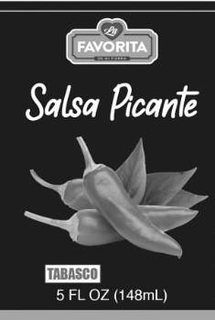 LA FAVORITA DE MI TIERRA SALSA PICANTE TABASCO trademark