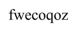 FWECOQOZ trademark