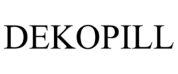 DEKOPILL trademark