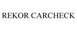 REKOR CARCHECK trademark