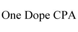 ONE DOPE CPA trademark