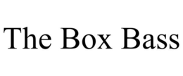 THE BOX BASS trademark
