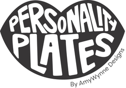 PERSONALITY PLATES BY AMYWYNNE DESIGNS trademark