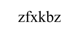 ZFXKBZ trademark