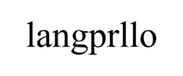 LANGPRLLO trademark