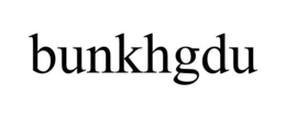 BUNKHGDU trademark